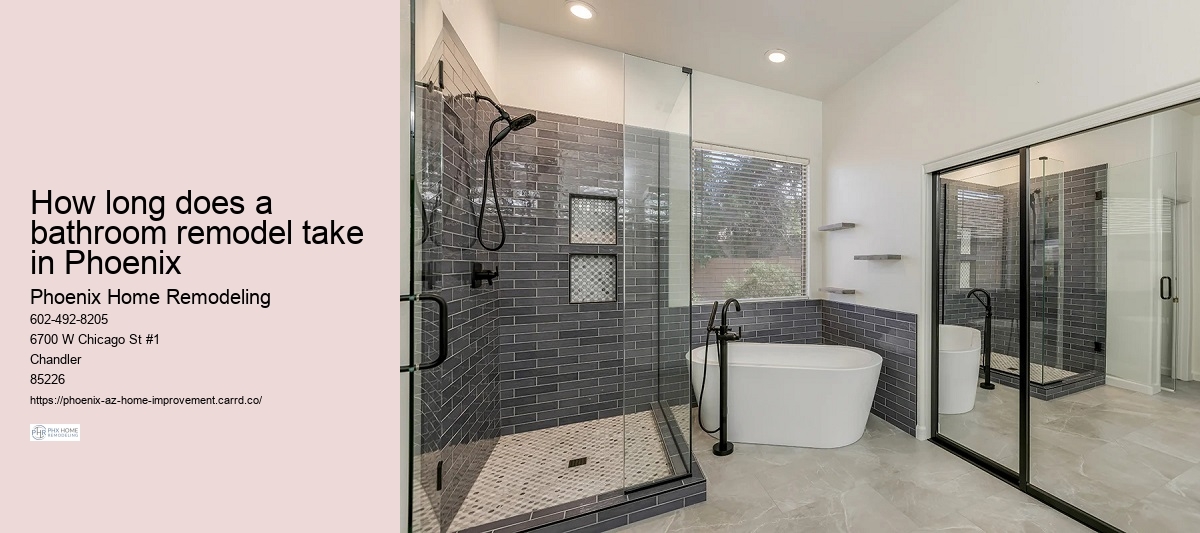 How long does a bathroom remodel take in Phoenix