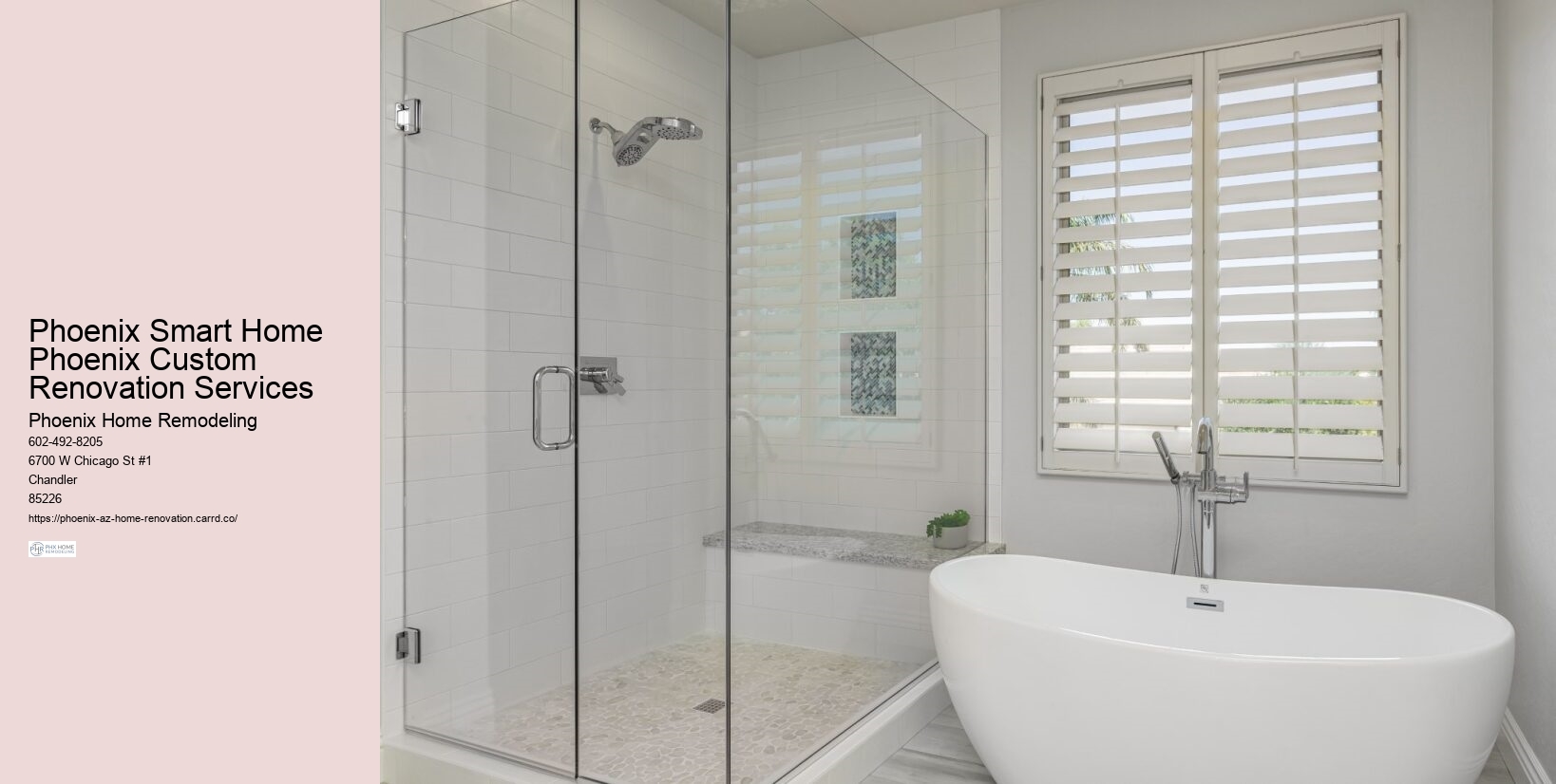 Phoenix Smart Home Phoenix Custom Renovation Services