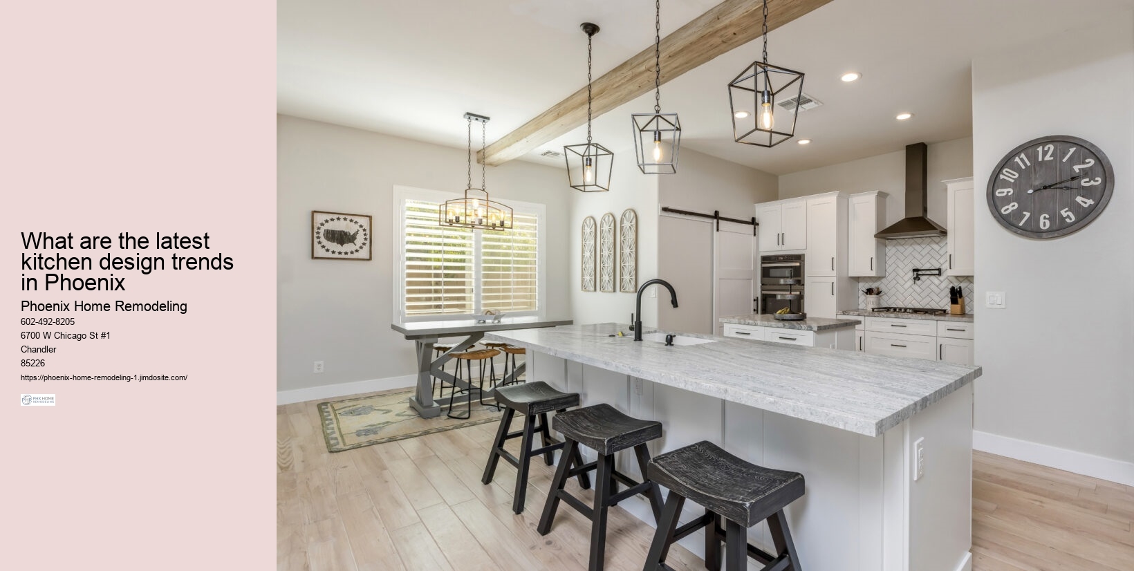 What are the latest kitchen design trends in Phoenix